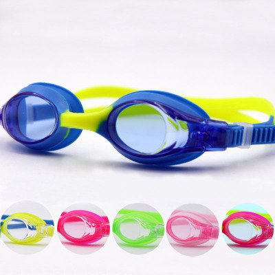 Genuine manufacturers direct swimming goggles anti-fog children swimming glasses color goggles wholesale