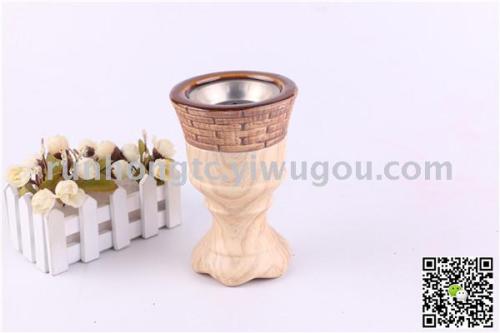 internet celebrity foreign trade cross-border wood grain marbling arabic ceramic incense burner charcoal stove home crafts
