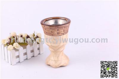 Hot style wood grain marble grain Arab ceramic incense burner web celebrity carbon stove home crafts