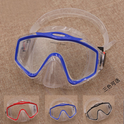 Toughened glass lens diving mirror adult manufacturers direct sale food grade silica gel mask breathing tube sleeve