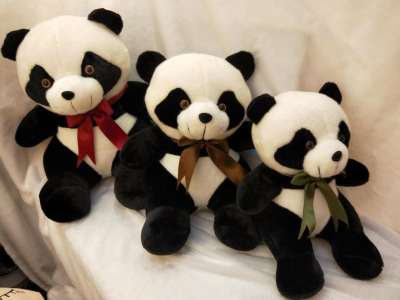 35cm sit panda happy sister plush doll factory direct sale international trade city b1-0956 store