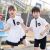 Class uniform summer Korean school wind boys and girls short sleeve shirt set junior high school students uniform
