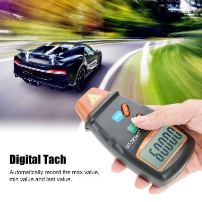 Dt-2234c orange digital laser tachometer handheld digital tachometer laser tachometer