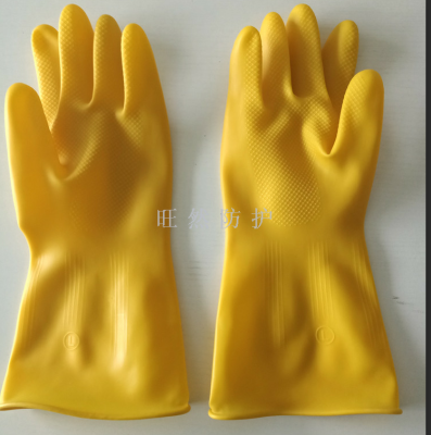 Rubber gloves latex gloves industrial waterproof gloves acid and alkali resistant gloves