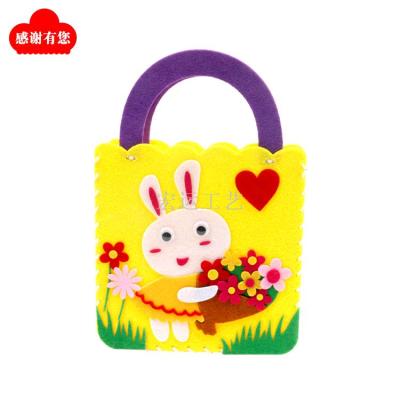 New mother's day bags non-woven cartoon handbags for kindergarten children DIY DIY creative materials bags