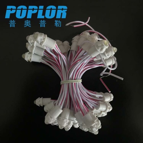 led exposed light string 12mm single light white light billboard luminous word light source waterproof perforated light dc5v