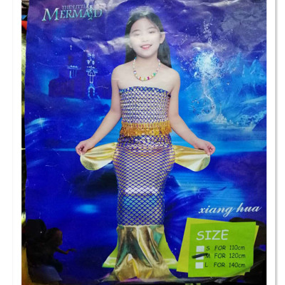 Girl princess suit mermaid princess perform dress up mermaid dress dress