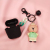 Cute starbucks headphone set key chain pendant doll hang out plastic doll pendant