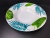 20 head round tableware set with plantain flowers