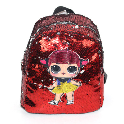 Factory sells sequins children backpack backpacks cartoon girls backpack shopping girls mini backpack