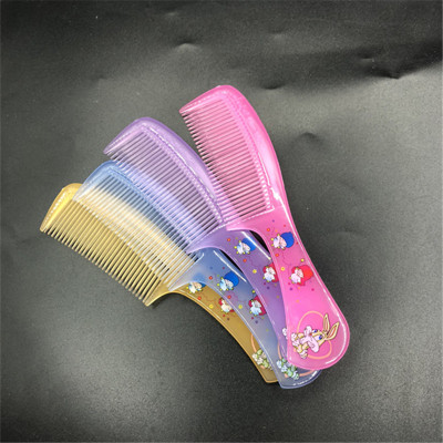 Children's cute cartoon print comb plastic hair gift comb 1 yuan store supply daily provisions