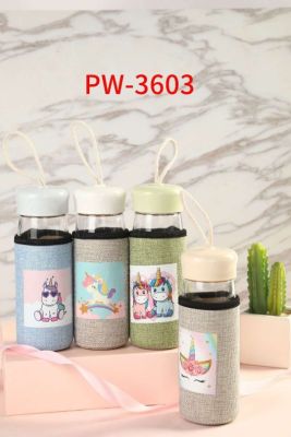 Hot-proof linen cover fashion glass cup