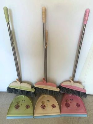 New Shell Broom Dustpan Combination Set Household Soft Fur Broom Sets of Bucket Plastic Broom Bucket with Set