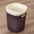 Square trash can plastic cane braid trash can without lid paper basket