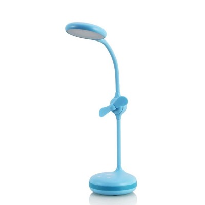 Amazon hot style LDE eye-protection fan lamp usb charging lamp folding book lamp with small fan creative lamp
