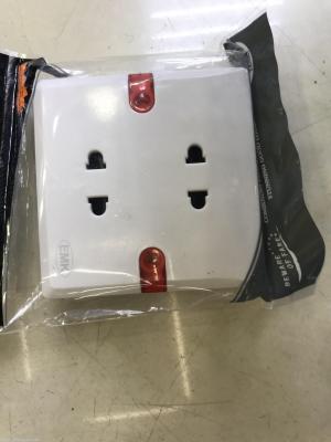 Insert 4 hole wall outlet with white panel