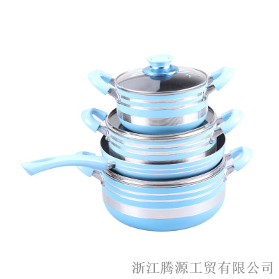 Milk Pot Non-Stick Pan Baby Food Pot Hot Milk Pot Mini Pot Instant Noodle Pot Gas Stove Induction Cooker Applicable