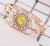 Aliexpress hot style watch with rose gold diamond-encrusted ladies bracelet watch quartz watch ladies bracelet watch who