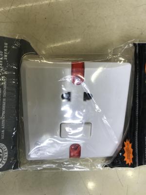 Open one plug wall switch white panel