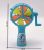 S super wind mini hand-operated double-leaf fan, display box and package of 3-color mixed package sell well