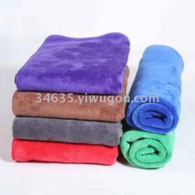 Milled automobile towel car towel dry hair towel ultrafine coral terry cloth 3575