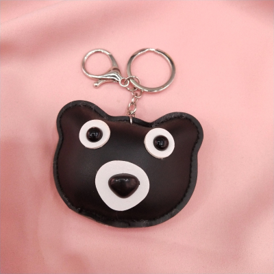 Cartoon black bear creative accessories key accessories car key rings