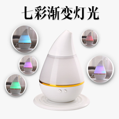 Wholesale water mini atomizer humidifier usb air aromatherapy purifier seven color light spray mute LOGO