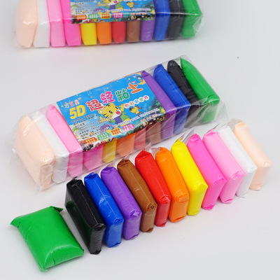 Super light clay 12-color bags of colored clay children DIY plasticine 5D clay toys