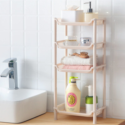 Plastic multilayer shelving table top cosmetic storage shelving shelving