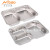 304 stainless steel lunch box deepened and thickened. Square snack plate with cover