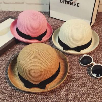 Summer hat straw hat new Korean version of fashion casual straw hat stars with the same type of straw hat parent-child straw hat uv protection hat