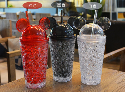 Summer refrigeration AS plastic mickey ice cups