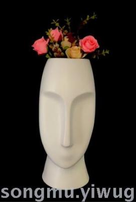 European ceramics abstract face vase creative face vase flower arrangement office living room furnishings