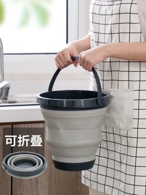 Household folding basin plastic travel portable water basin retractable travel folding bucket portable water basin