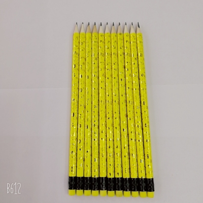 HB pencil cartoon transfer white wood pencil for students writing and drawing