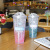 Summer crushed ice cup double layer plastic AS sweet angel ice cup