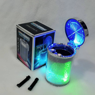 Car ashtray with LED lights automotive supplies creative color lights air conditioning outlet color ashtray household