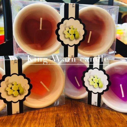 Love Candle Romantic and Creative Birthday Arrangement Candle Smokeless Heart-Shaped Candle Confession Proposal TC