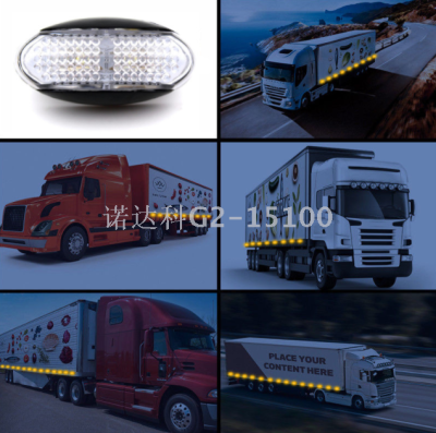 4LED highlighting piranha truck side lights warning lights