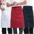 Chef's apron men's short style restaurant hotel half waist kitchen work clothes black half apron women's bespoke