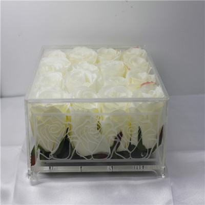 Wedding Supplies Props Acrylic Laser Brushed Embroidery Flower Box Wedding Supplies Flower Box Fresh Flower Box