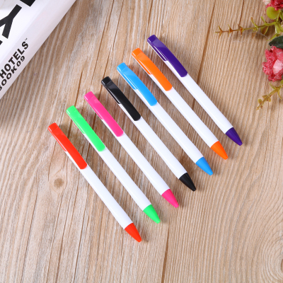 Double color fashion plastic ball-point pen multicolor gyration pen advertising gift customization
