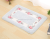 Factory direct sale bedroom floor mat carpet with rose patterns bathroom anti-slip mat