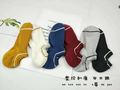 The Oren lampoon Spring/summer worsted cotton two-needle worsted cotton with large heel invisible silicone Santa Claus for women and men