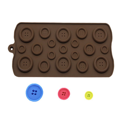 Button Silicone Chocolate Mold Button Shape Fondant Cake Mold