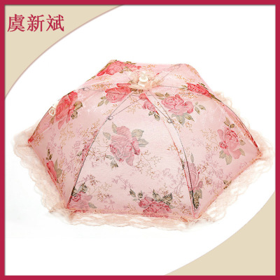 Yiwu manufacturers stock folding regular polygon food cover fine food food cover fashion creative food cover