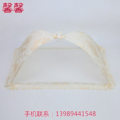 Square lace mesh small family dish cover summer special mosquito and fly-proof food and meal cover