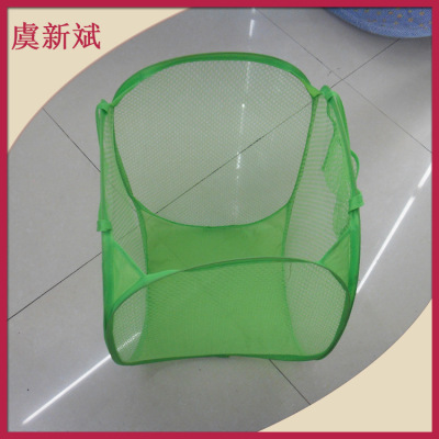 Yiwu manufacturers supply polyester mesh material laundry basket simple style storage basket fashion high-end dish cover