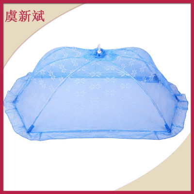 Manufacturer wholesale infant wire mosquito net fashion simple portable outdoor folding net fashion high-end folding