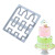DIY bake fence fence turn candy cake printing cut mold plastic cookie mold cake baking mold